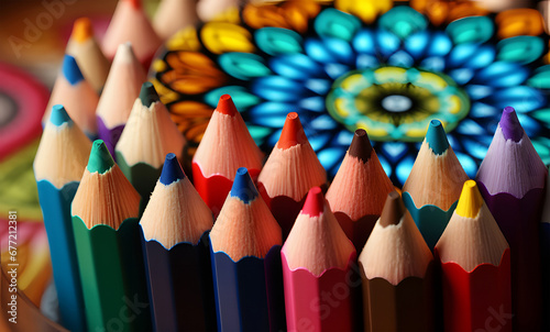color pencils ai generative