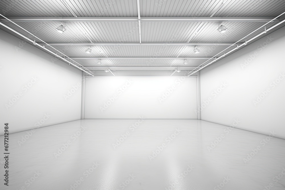 The simple white room was empty.
