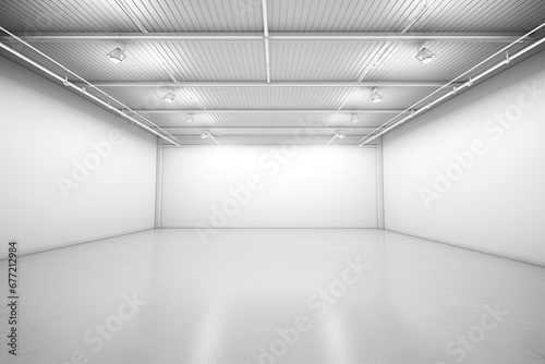 The simple white room was empty.
