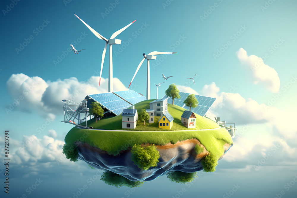 Concept island for renewable energies