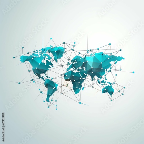 world map background, world map connected network, internet connection