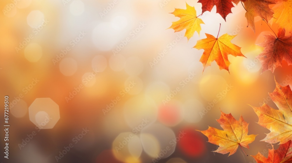 web banner design for autumn season and end year activity with red and yellow maple leaves with soft focus light an bokeh background, copy space, 16:9 web banner design for autumn season and end year activity with red and yellow maple leaves with soft focus light an bokeh background, copy space, 16:9