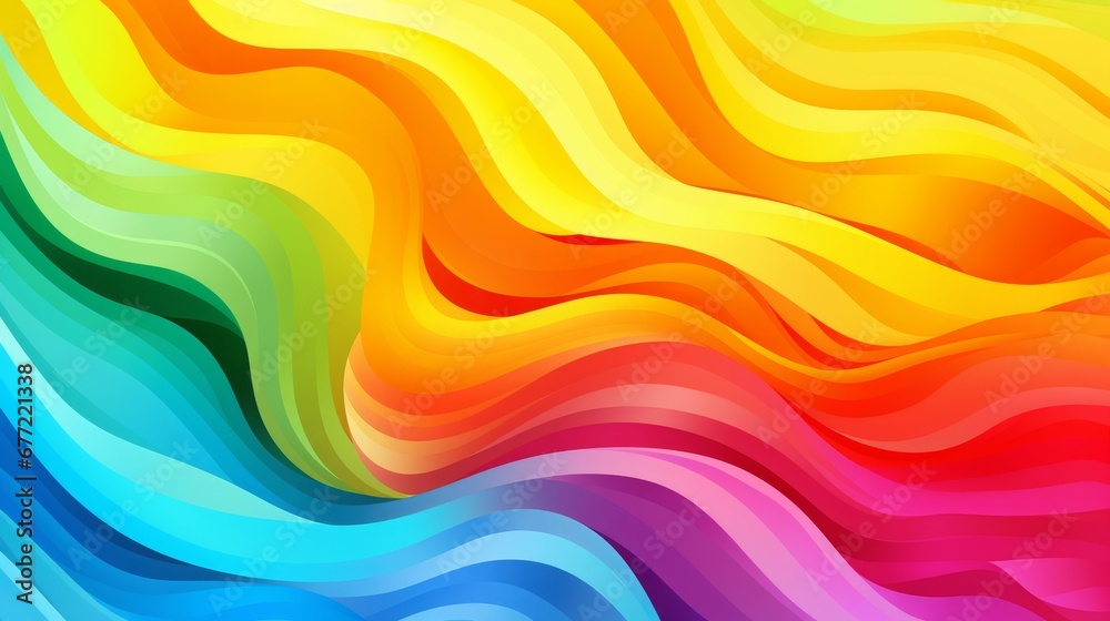 Obraz premium rainbow pattern design background, copy space, 16:9