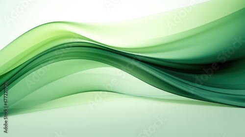 Green Silky Wave Background 