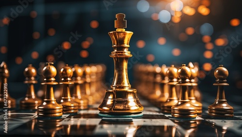 Chess business concept for ideas and competition and strategy