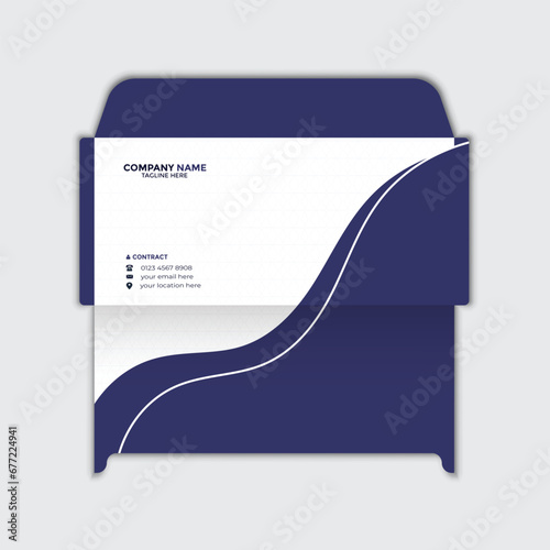 Business envelope template design
