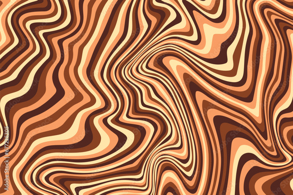 Abstract psychedelic groovy background. Vector.