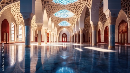Islamic architecture interior mosque palace  photo