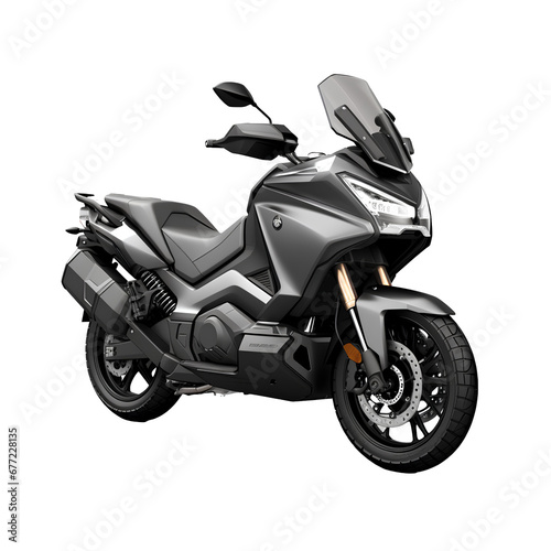 Scooter motorcycle for motorcycle touring on transparent background PNG