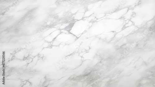 Marble background White stone texture with gray shadow Panoramic format 