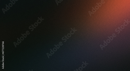 black blue red orange , a rough abstract retro vibe background template or spray texture color gradient shine bright light and glow , grainy noise grungy empty space