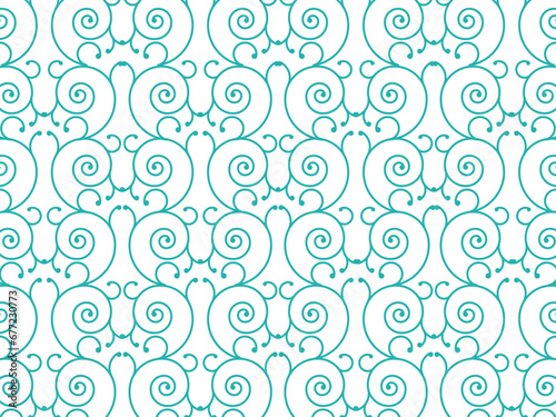 abstract swirls in the turquoise background pattern