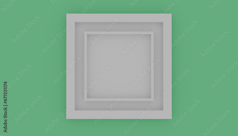 Frame on the wall. 3d illustration. Frame on the wall. 3d illustration.
