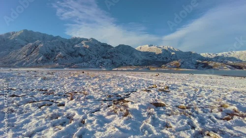 Andes mountain range in the Potrerillos area of ​​Mendoza Argentina