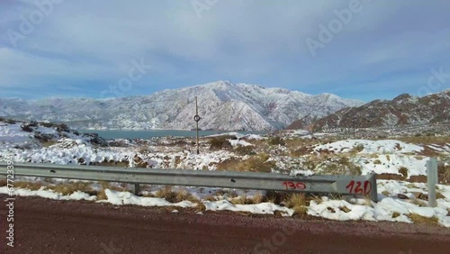 Andes mountain range in the Potrerillos area of ​​Mendoza Argentina