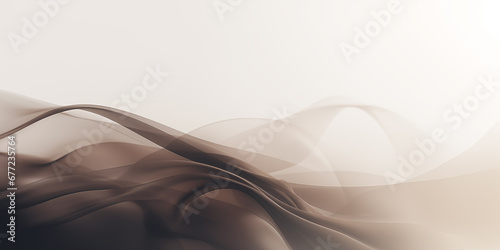 abstract background with smooth lines in beige and brown colors
