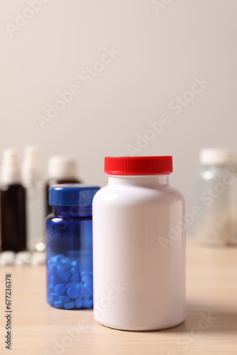 bottles of medicine