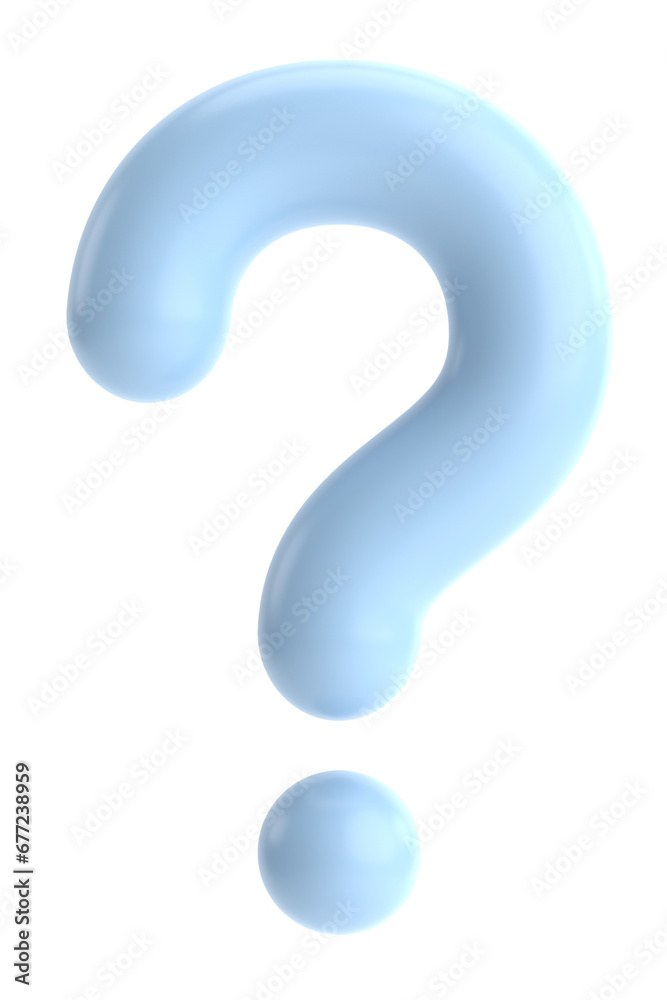 Question mark sign. 3D illustration. Question mark sign. 3D illustration.
