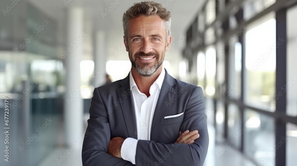 portrait of successful senior businessman consultant looking at camera and smiling inside modern office building portrait of successful senior businessman consultant looking at camera and smiling inside modern office building