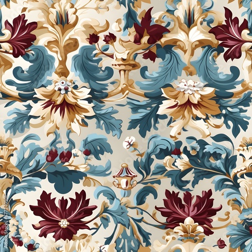 Baroque Revival Floral Tiles photo