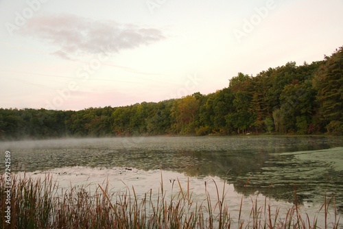 lake in the morning