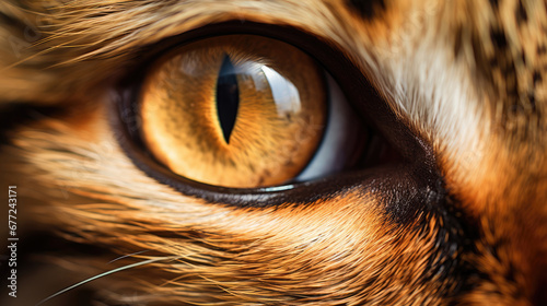 Cat eyes close-up