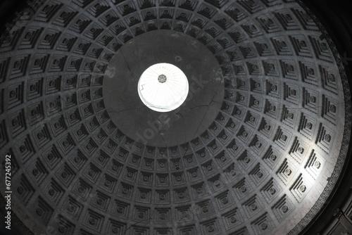 View of the dome of the Pantheon in Rome