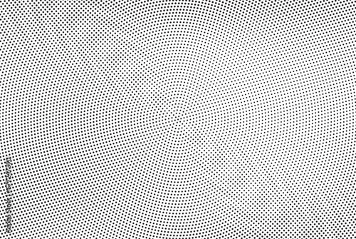 Halftone vector background. Monochrome halftone pattern. Abstract geometric dots background. Pop Art comic gradient black white texture. Design for presentation banner, poster, flyer, business card.	