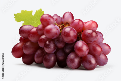 red grapes isolated on white transparent background ,png