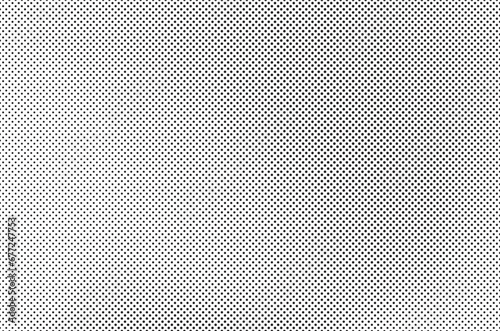 Halftone vector background. Monochrome halftone pattern. Abstract geometric dots background. Pop Art comic gradient black white texture. Design for presentation banner, poster, flyer, business card. 