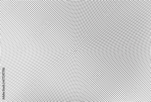Black and white dots background. Halftone effect gradient pattern. Dotted gradient vector pattern illustration  monochrome halftone polka background graphic  horizontal seamless circle dotted backdrop