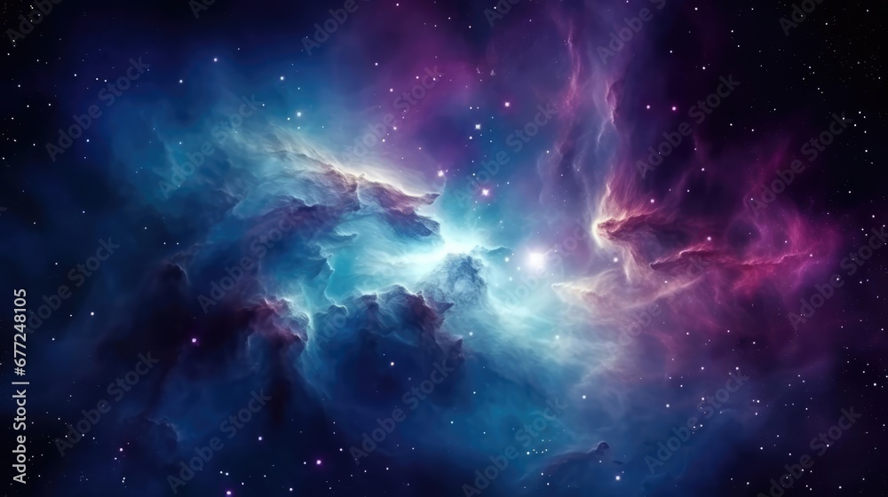 Fototapeta premium Space nebula and galaxy