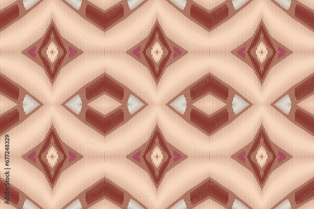 Ethnic abstract Pattern Seamless ikat pattern in tribal, folk embroidery, and Asia style. Aztec geometric art ornament print. Design for carpet, wallpaper, clothing, wrapping, fabric, cover. Ethnic abstract Pattern Seamless ikat pattern in tribal, folk embroidery, and Asia style. Aztec geometric art ornament print. Design for carpet, wallpaper, clothing, wrapping, fabric, cover.
