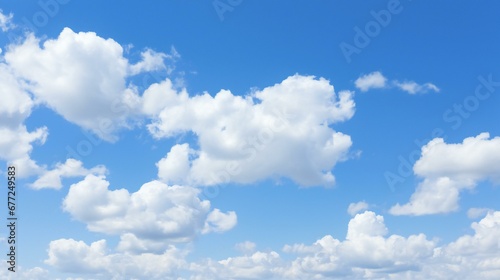 a blue sky with white clouds