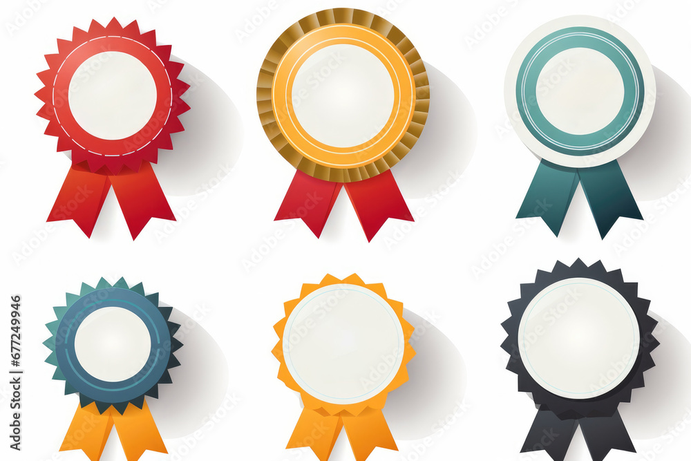 A Vibrant Collection of Artistic Badge Illustrations A Vibrant Collection of Artistic Badge Illustrations