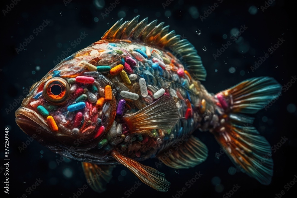 A Trash Fish's Tale in the Symphony of Pollution, Echoing the Urgency of Environmental Reckoning A Trash Fish's Tale in the Symphony of Pollution, Echoing the Urgency of Environmental Reckoning