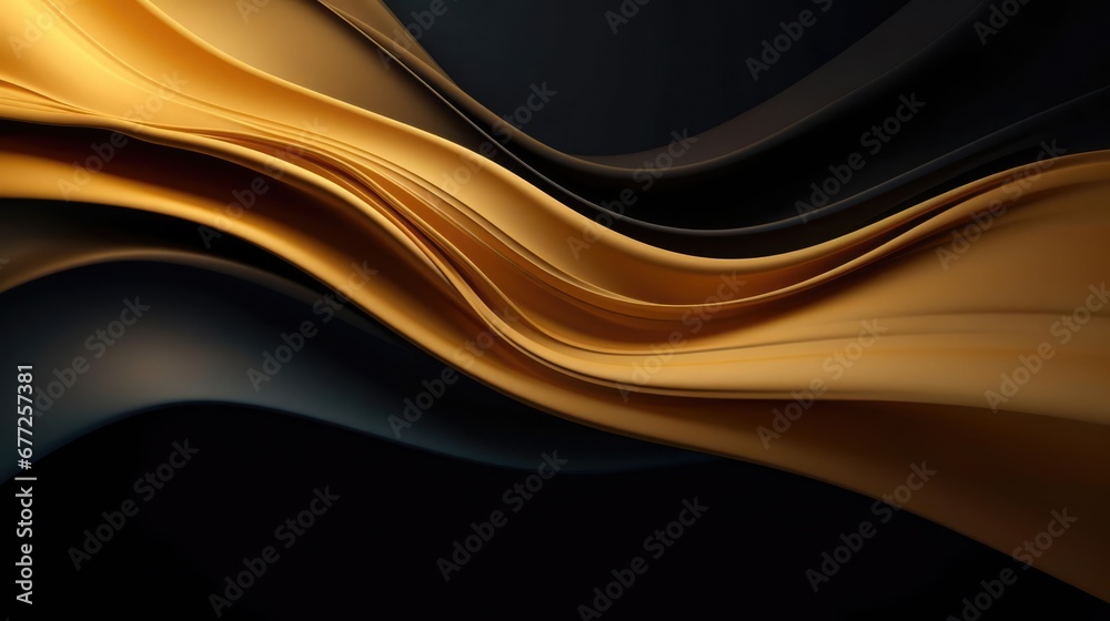 Waves of Gold and Black Silk Waves of Gold and Black Silk