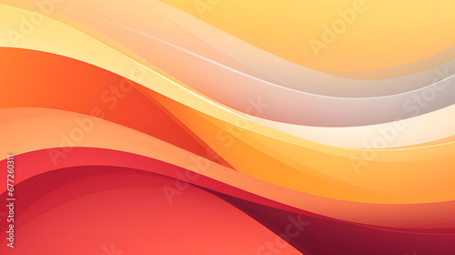abstract background with yellow and orange waves