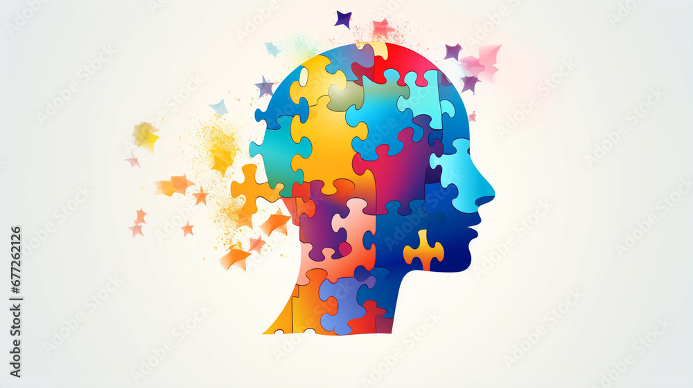 human brain and jigsaw puzzle human brain and jigsaw puzzle