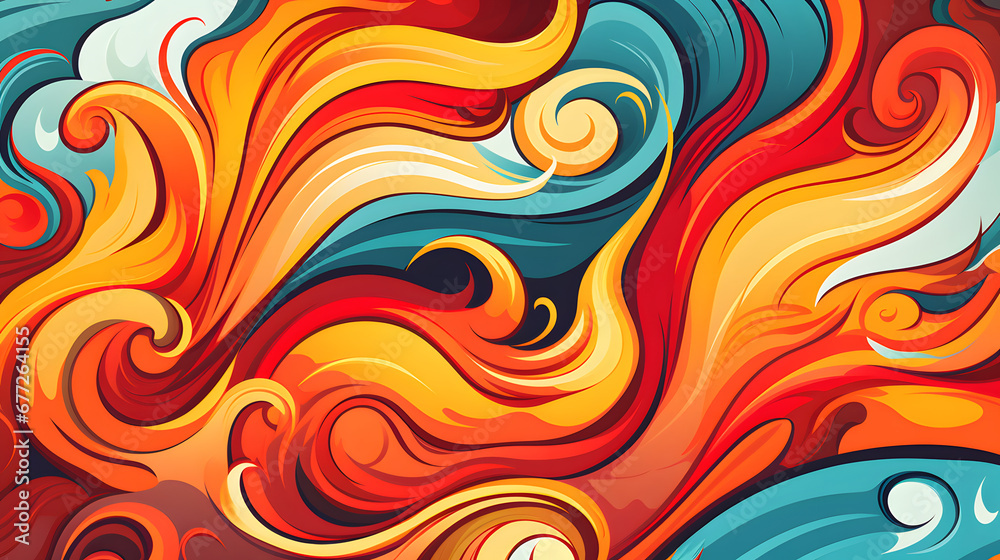 abstract background with red and blue flames abstract background with red and blue flames