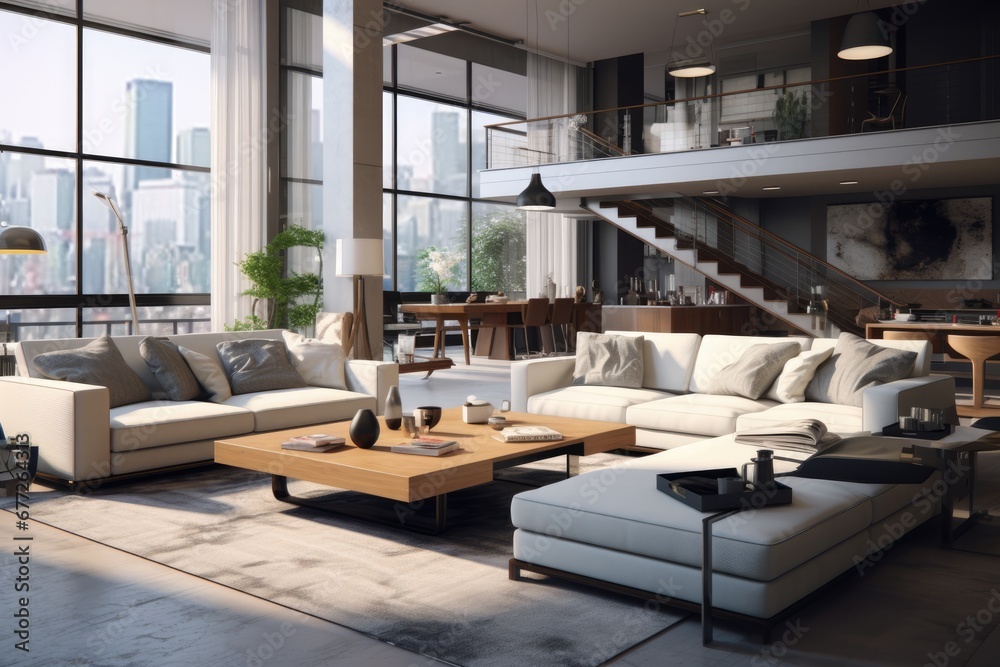 Modern living room interior wth designer touch decoration. Contemporary living space Modern living room interior wth designer touch decoration. Contemporary living space