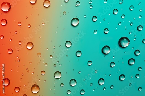 Vivid Water Drops  Colorful Elegance