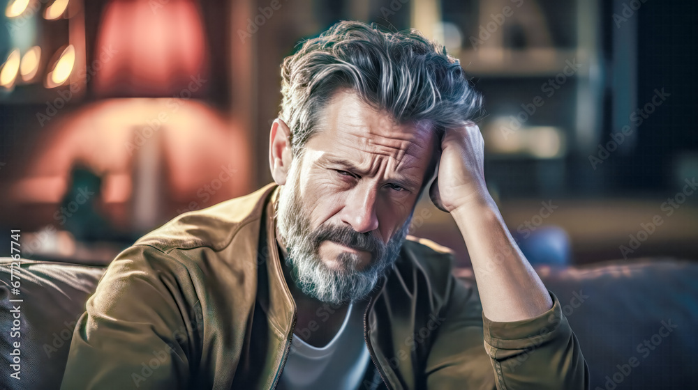 Person in Burnout Migraine Headache Deep Sadness Mental Pain Wallpaper Magazine Poster Background Digital Art Person in Burnout Migraine Headache Deep Sadness Mental Pain Wallpaper Magazine Poster Background Digital Art