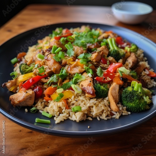 stir fried chicken with vegetables