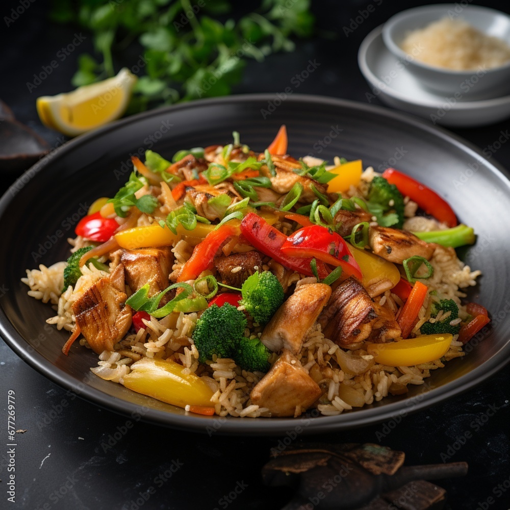 stir fried chicken with vegetables stir fried chicken with vegetables