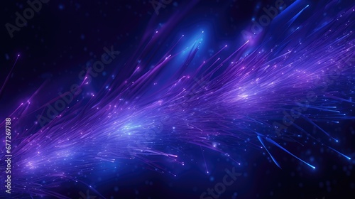 Galaxy Way Network Technology Background Fiber Optical