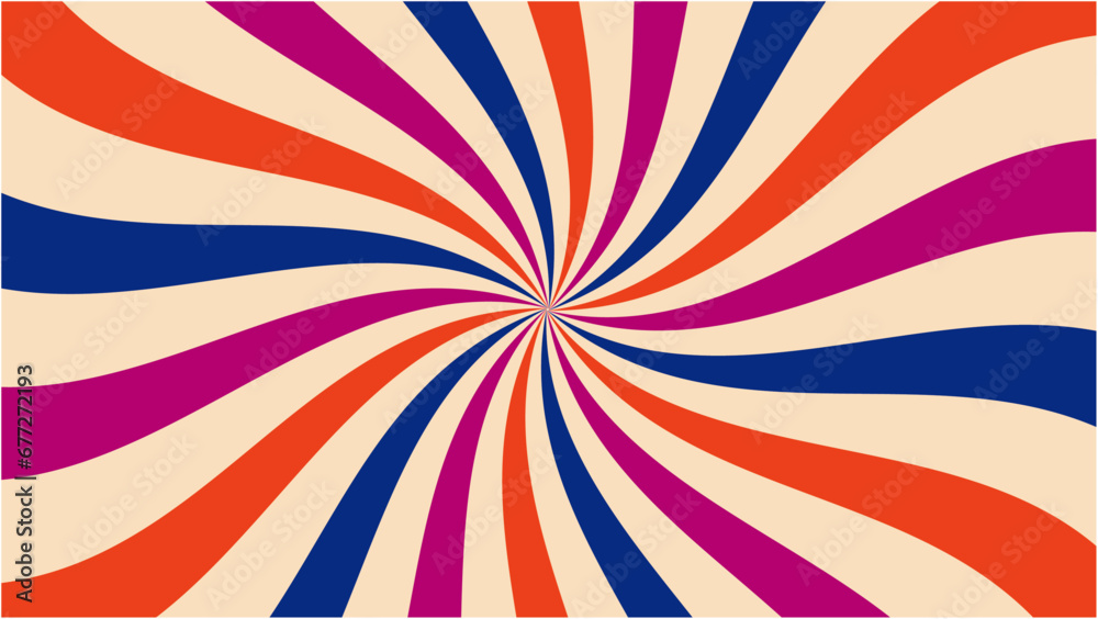 Popular flag shape starburst vector background recolorable. For television, video, phone. 