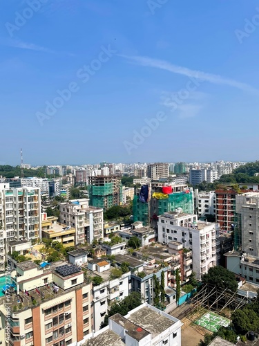Beautiful landscape of Chittagong city, Bangladesh.