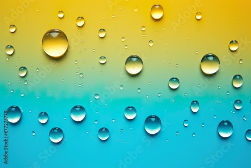 Vivid Water Drops  Colorful Elegance