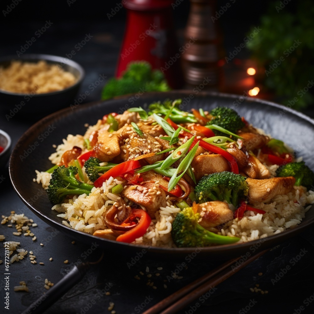 stir fried chicken with vegetables stir fried chicken with vegetables